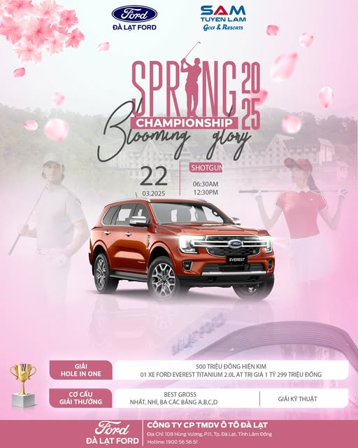 481679348 486803001171436 7675872914247274939 n ĐÀ LẠT FORD ĐỒNG HÀNH CÙNG SPRING CHAMPIONSHIP 2025 tại SAM TUYỀN LÂM GOLF & RESORT