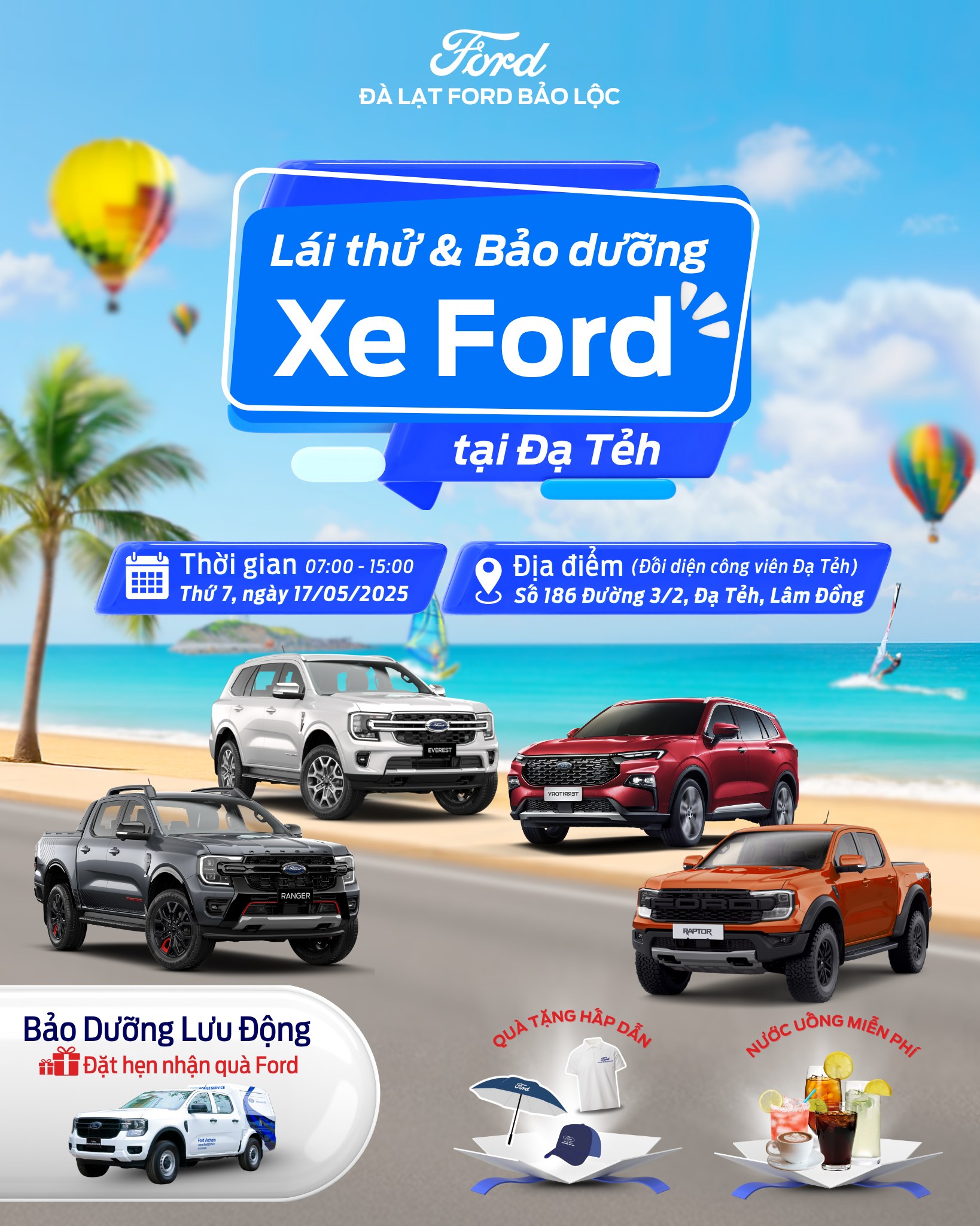 497963563 1534422544445295 2803465428899868553 n LÁI THỬ XE FORD TẠI huyện ĐẠ TẺH ngày 17/05/2025