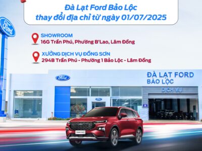 THÔNG BÁO THAY ĐỔI ĐỊA CHỈ – FORD BẢO LỘC