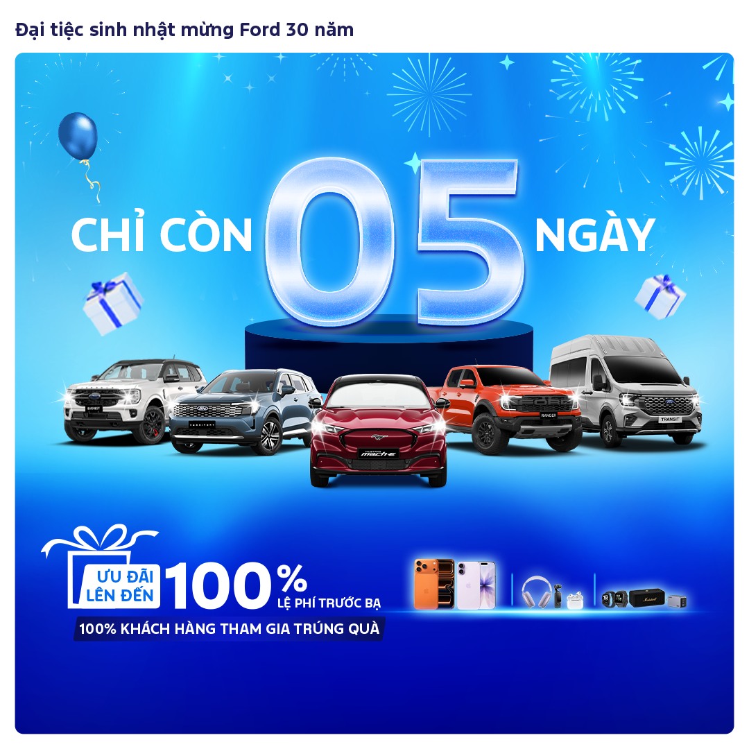 CHỈ CÒN 5 NGÀY DUY NHẤT – ĐẠI TIỆC SINH NHẬT MỪNG FORD 30 NĂM 13 CHỈ CÒN 5 NGÀY DUY NHẤT – ĐẠI TIỆC SINH NHẬT MỪNG FORD 30 NĂM 564181601 1298036495686189 8790571743594728451 n CHỈ CÒN 5 NGÀY DUY NHẤT – ĐẠI TIỆC SINH NHẬT MỪNG FORD 30 NĂM
