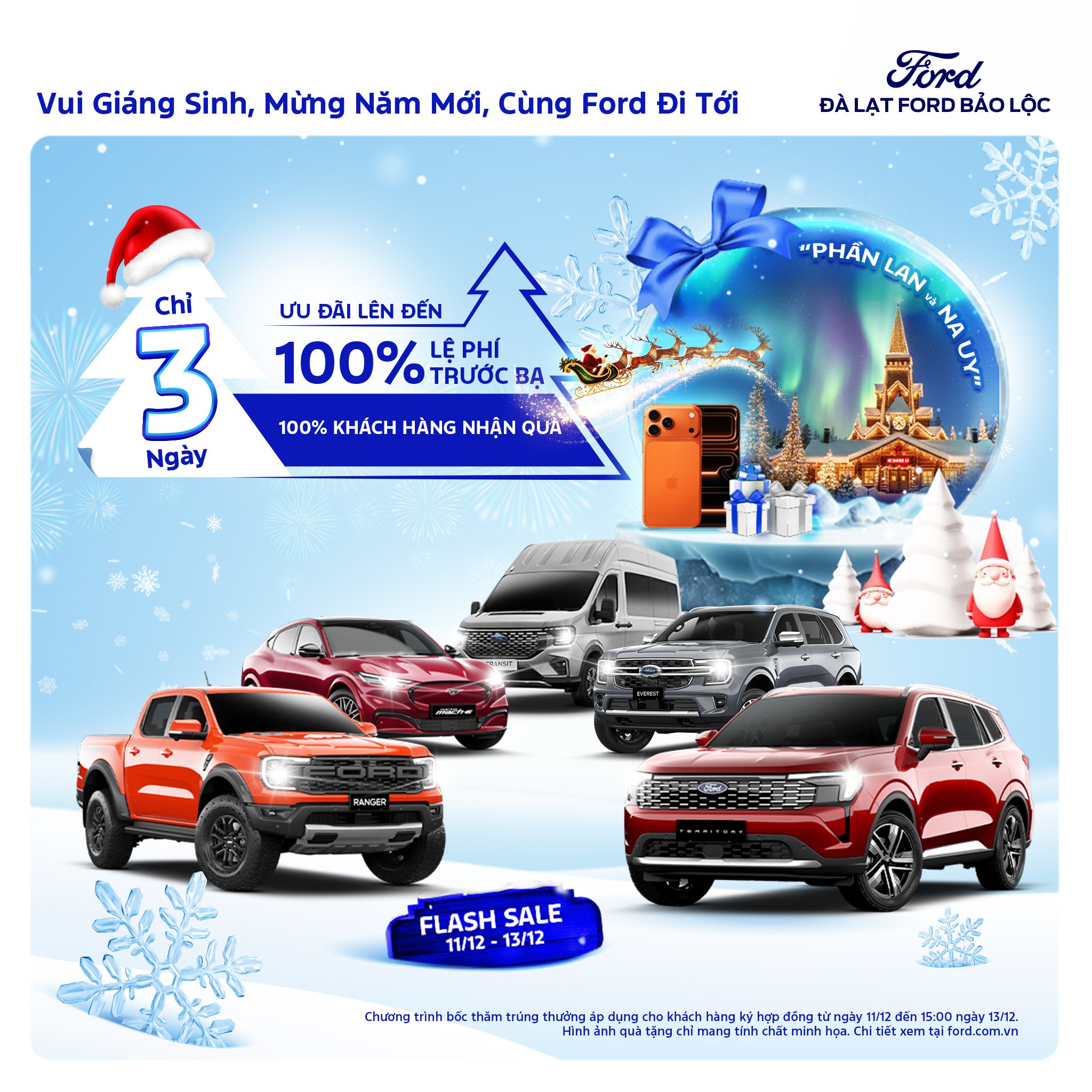 ford bao loc chuong trinh khuyen mai mua xe thang 12 Chương trình Khuyễn Mãi Tháng 12 – Cơ hội trúng chuyến du lịch Bắc Âu trị giá 250 triệu đồng