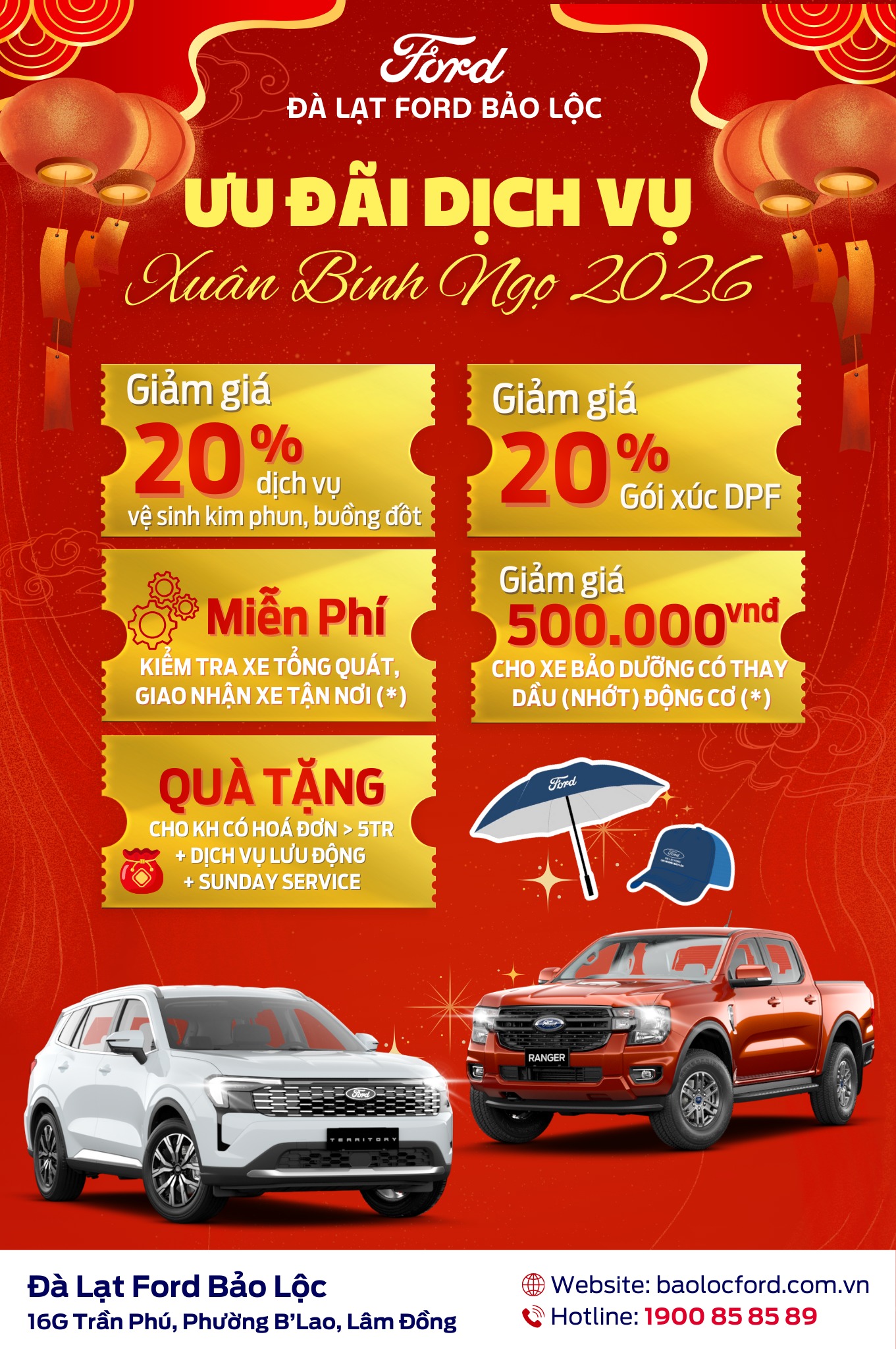 629689298 122162609078908213 2809600871825088971 n Mừng Xuân 2026 – An tâm du xuân cùng Ford Bảo Lộc