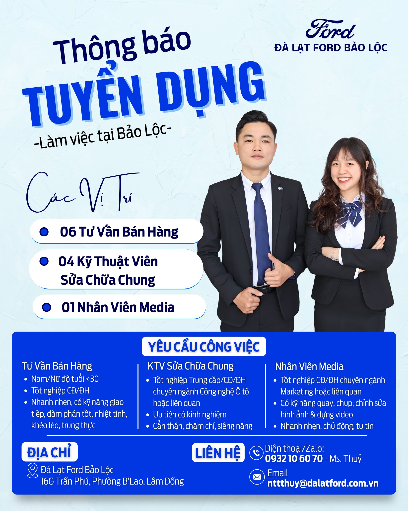 641230456 122164870274908213 6643032007860250174 n FORD BẢO LỘC TUYỂN DỤNG NHIỀU VỊ TRÍ 2026