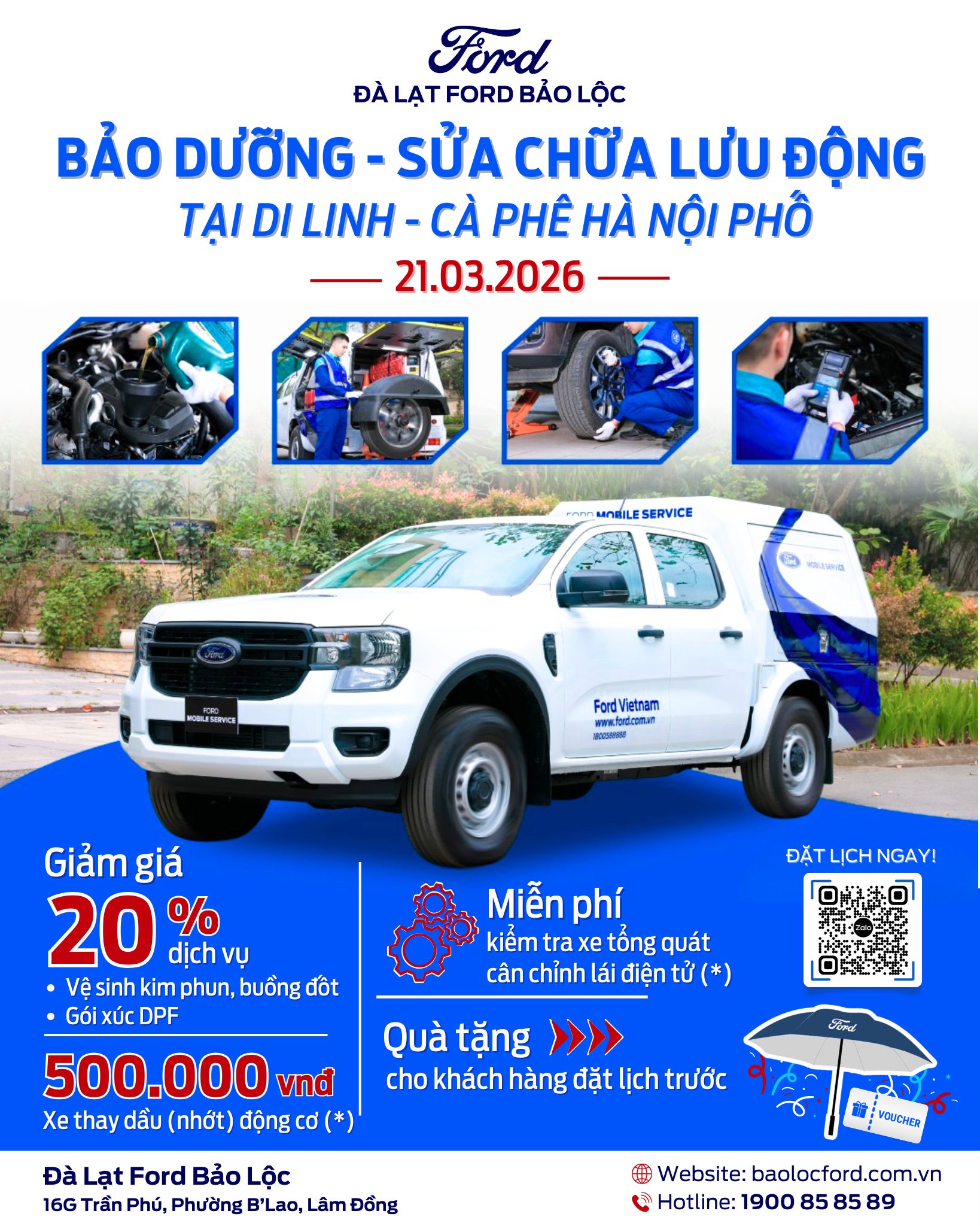 653028243 122167659890908213 2743138893339337204 n Bảo dưỡng & sửa chữa lưu động cho khách hàng tại khu vực Di Linh - Lâm Đồng 21/3/2026