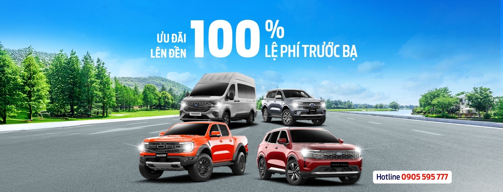 uu dai khuyen mai thang 3 tang 100 thue truoc ba ford bao loc
