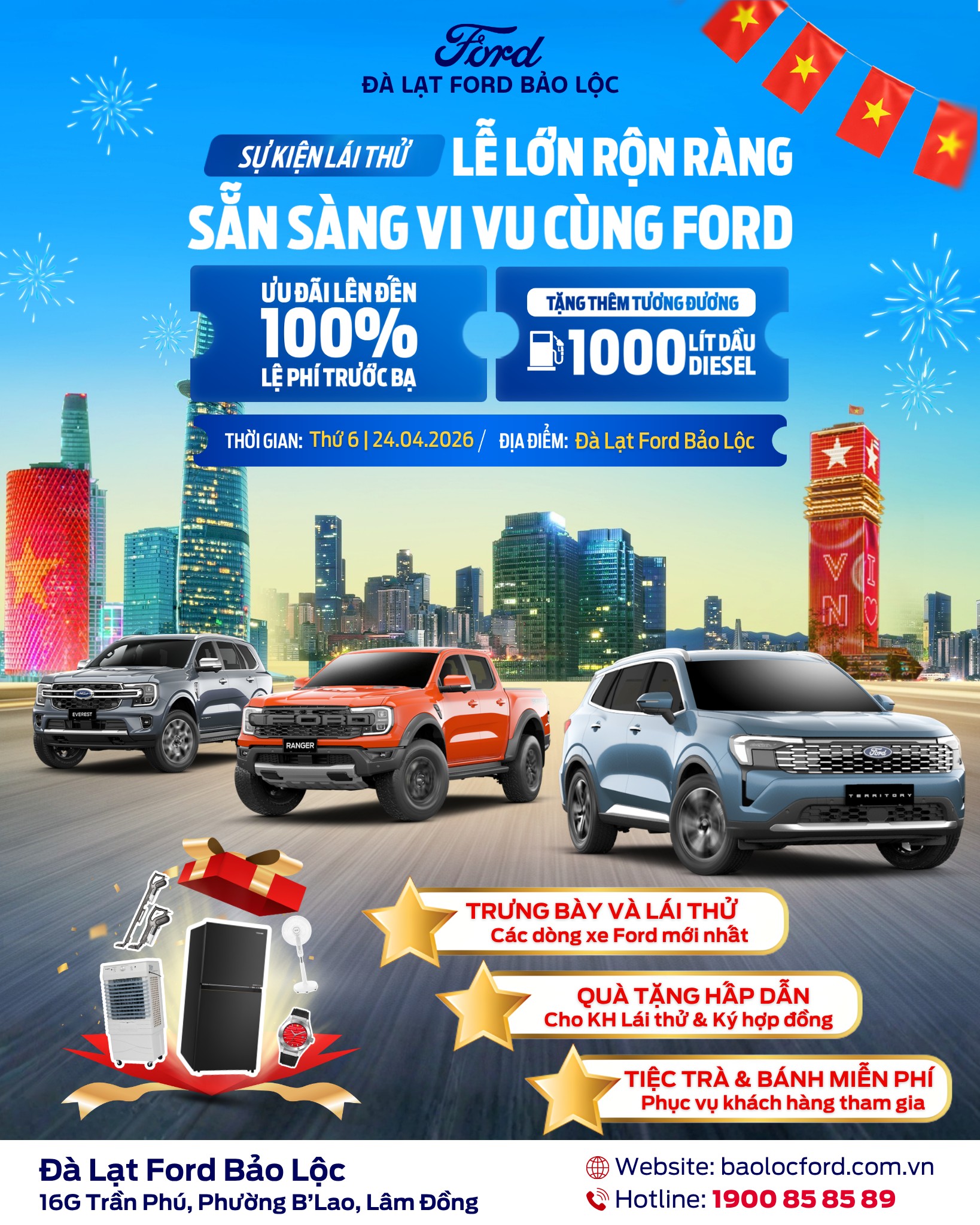 671215608 122172039470908213 6301347934082864989 n Sự Kiện Lái Thử Ford Lớn Nhất Năm Tại Bảo Lộc – Chỉ 1 Ngày Duy Nhất!